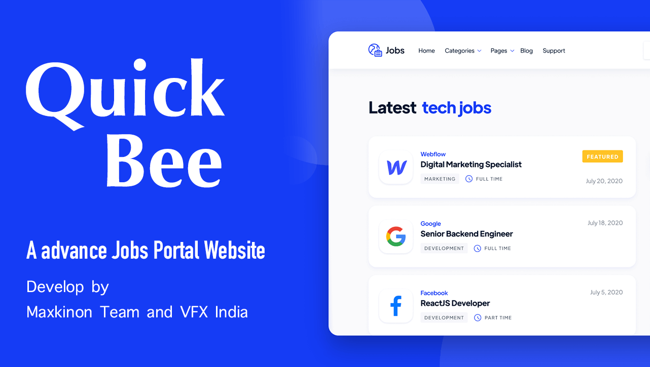 QuickBee.site - Advanced Jobs Portal