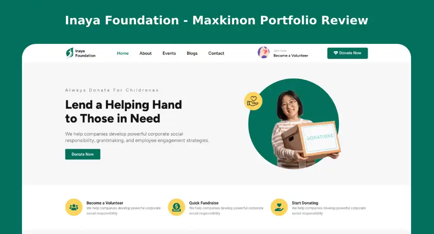 Maxkinon Portfolio - inayafoundation